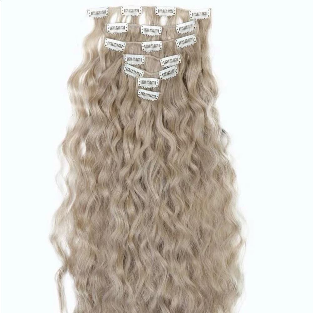 7pcs Clip In Long Curly Synthetic Hair Extension